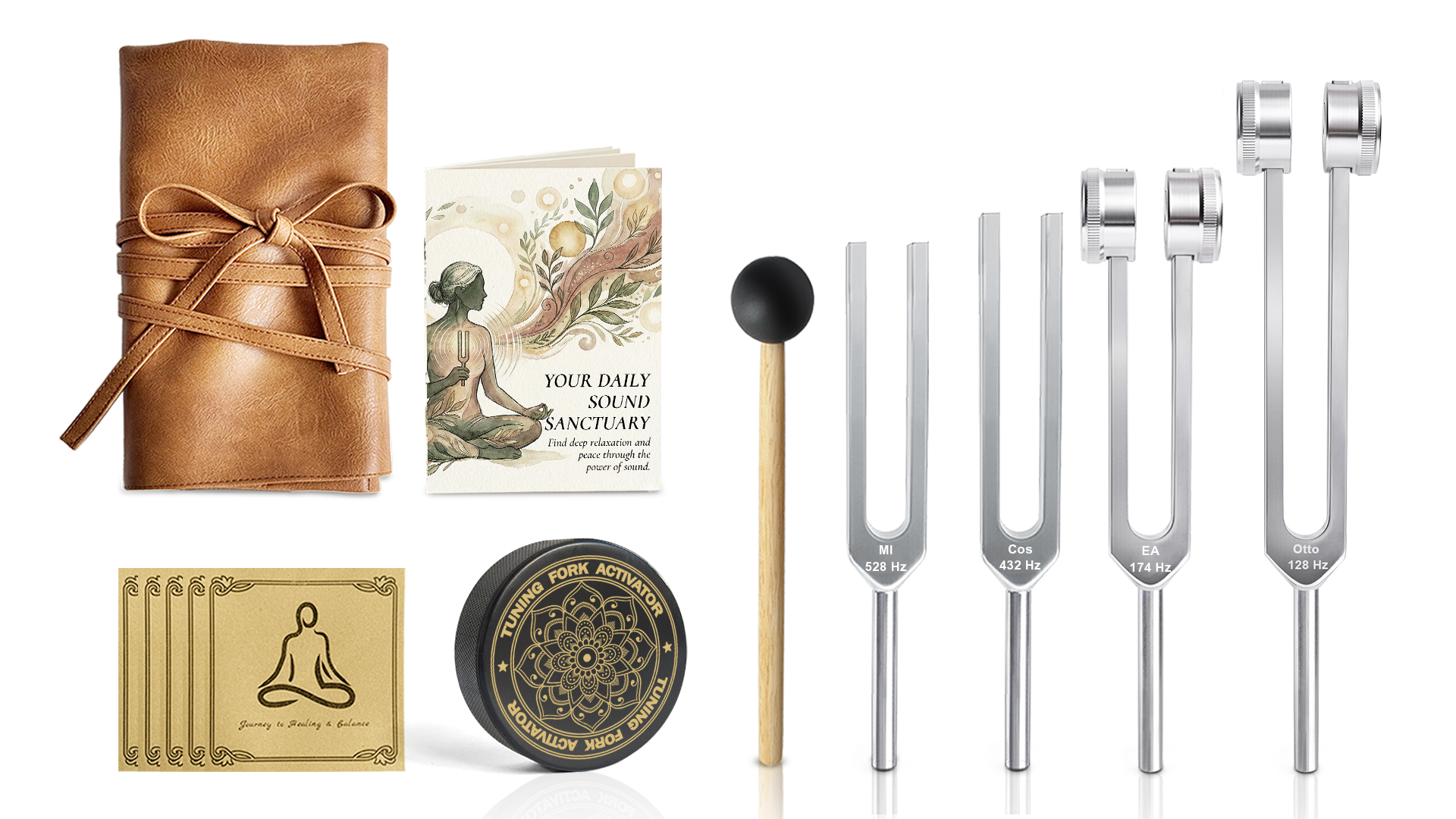 CREVIK Harmony Tuning Fork Set — therapeutic sound frequencies for inner harmony