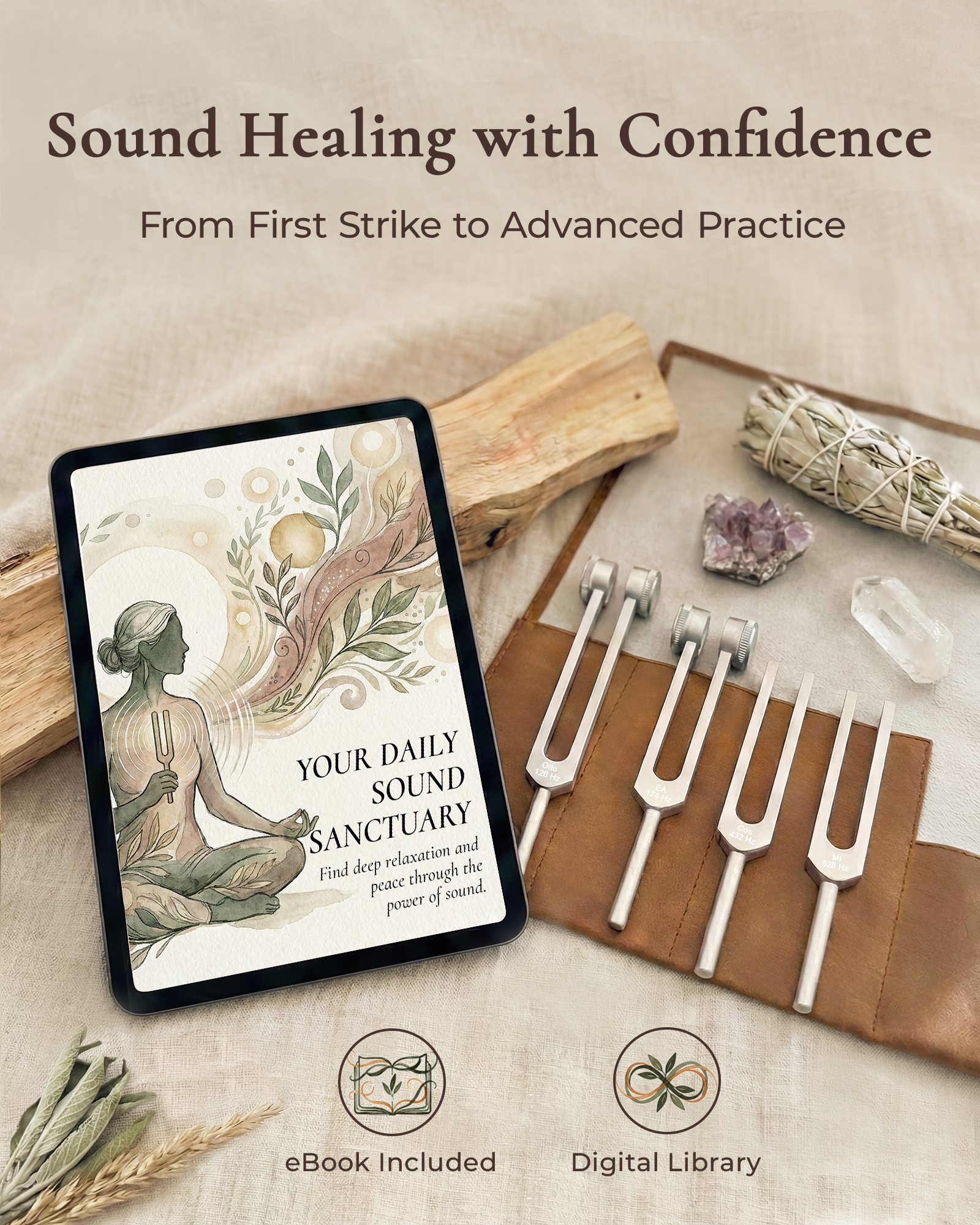 Sound healing with confidence — eBook and digital library included